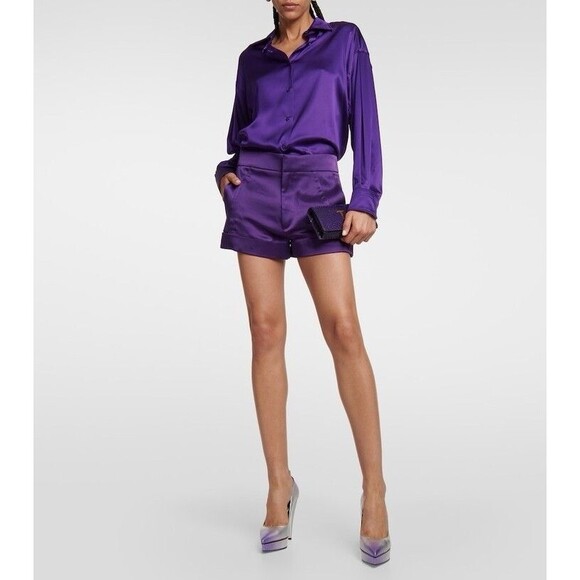 TOM FORD Size EU 39 Ombré Cone Heel Platform Pumps Cone Silver Mauve Women’s - Picture 6 of 16